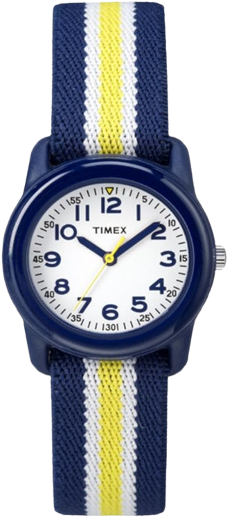 mex Time Machines 29mm Kids Analog Watch with Blue Elastic Fabric Strap - Junior Timepieces & Pop Culture Watches