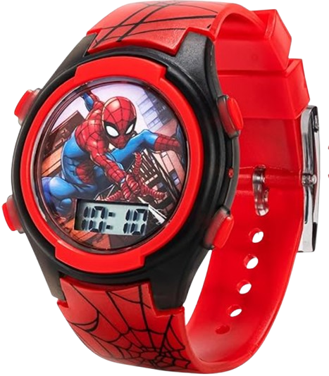 Marvel Spider-Man Kids Interactive Digital Watch with Adjustable Strap and Light Up Features - Premium Luxury and Iconic Timepieces